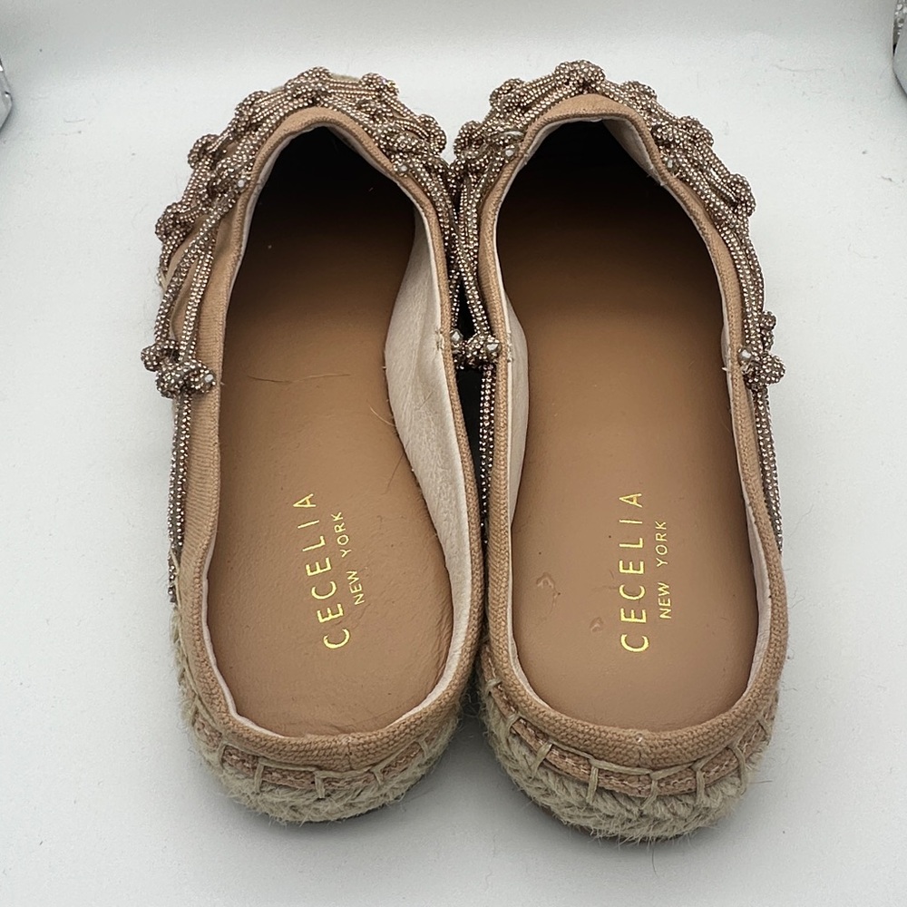 Cecelia New York Champagne Woven Slip-On Women's Shoes size 9 - Picture 5 of 9
